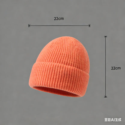 Winter Wool Knitted Beanie Hat Men Women Warm Cap Unisex Skull Cap