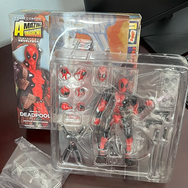 Yamaguchi Revoltech EPIC Deadpool Action Figure Ultimate X-Men Deadpool Super Hero Figure Toys Collectible Model Doll Gifts-EXPROTAS