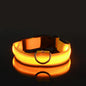 Dog Collar Nylon LED Glow Night Safety Leash Luminous Flashing Pet Accessories