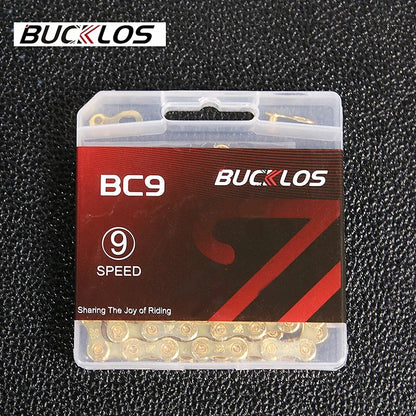 MTB Road Bike Chain BUCKLOS 8-12 Speed 116/126 Links Bicycle