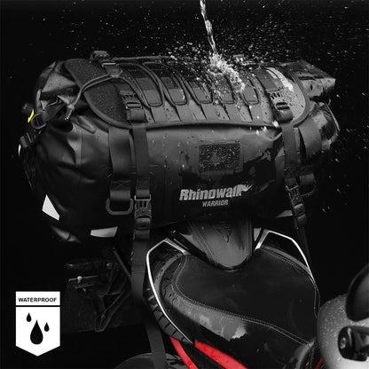 Rhinowalk Motorcycle Saddle Bag 20/40/65L Waterproof Tail Seat Luggage MOLLE