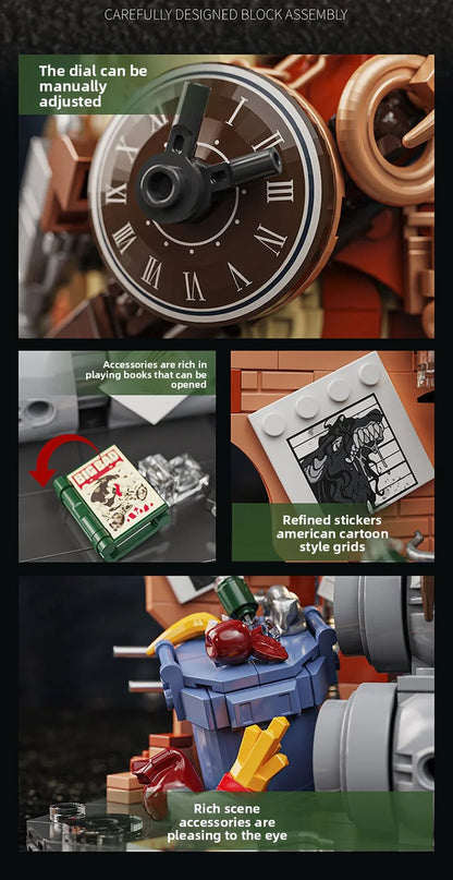 1200+pcs Owl Detective Magic Animal Building Blocks MOC Creative DIY Model Toy Gift