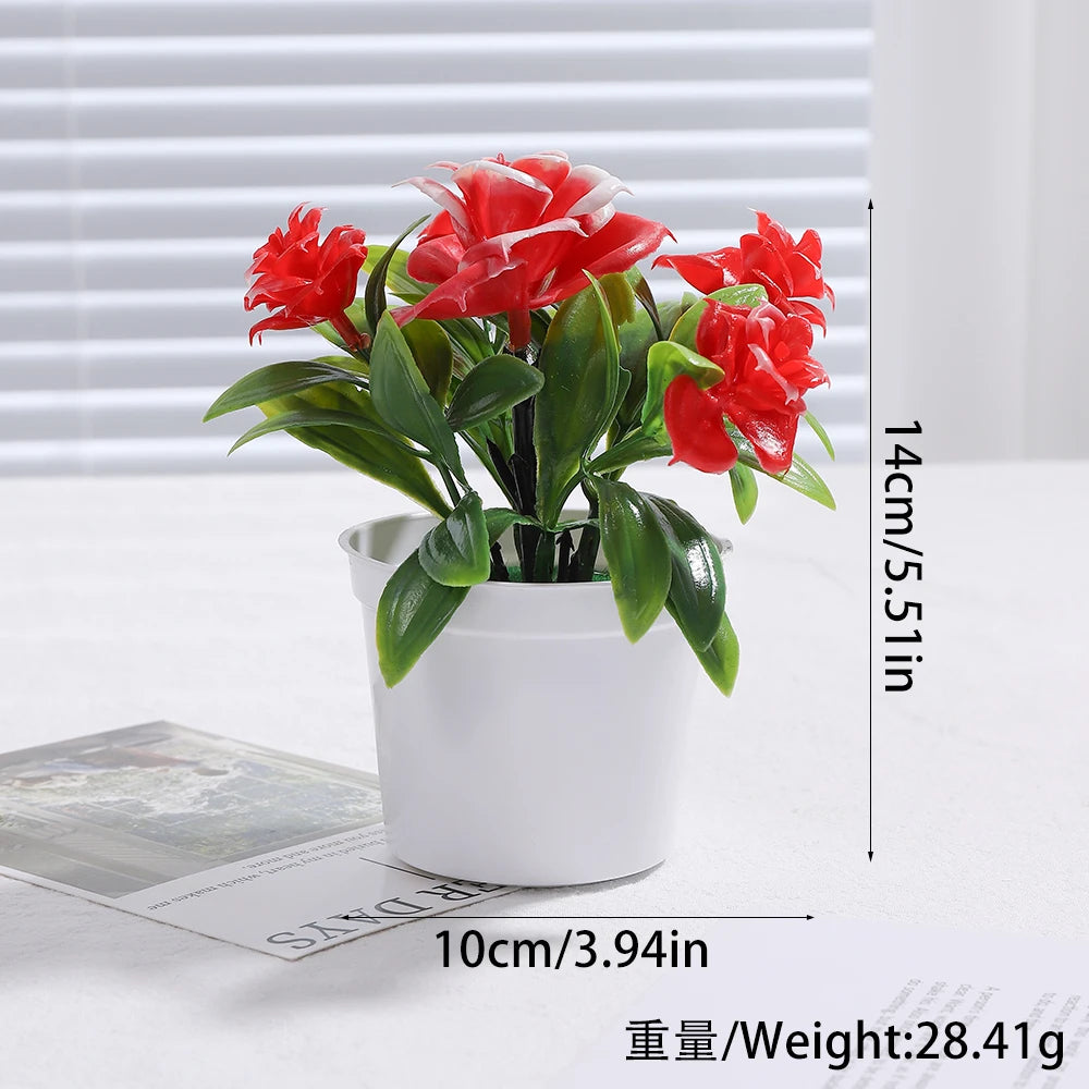Artificial Bonsai Tree Potted Fake Plant Home Table Decor Ornament
