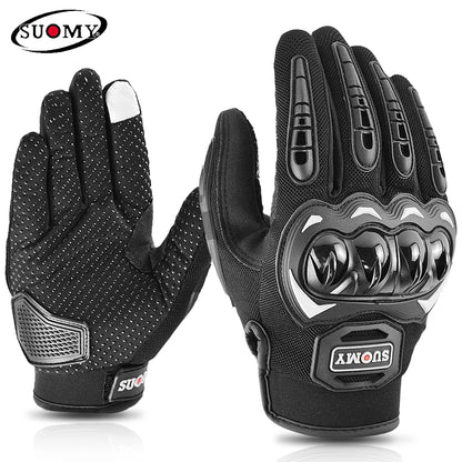 Mesh Motorcycle Gloves Suomy Summer Touchscreen Breathable Moto Motocross