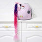 Motorcycle Helmet Braids Wig for Women Ponytail Hair Curly Pigtail Decor