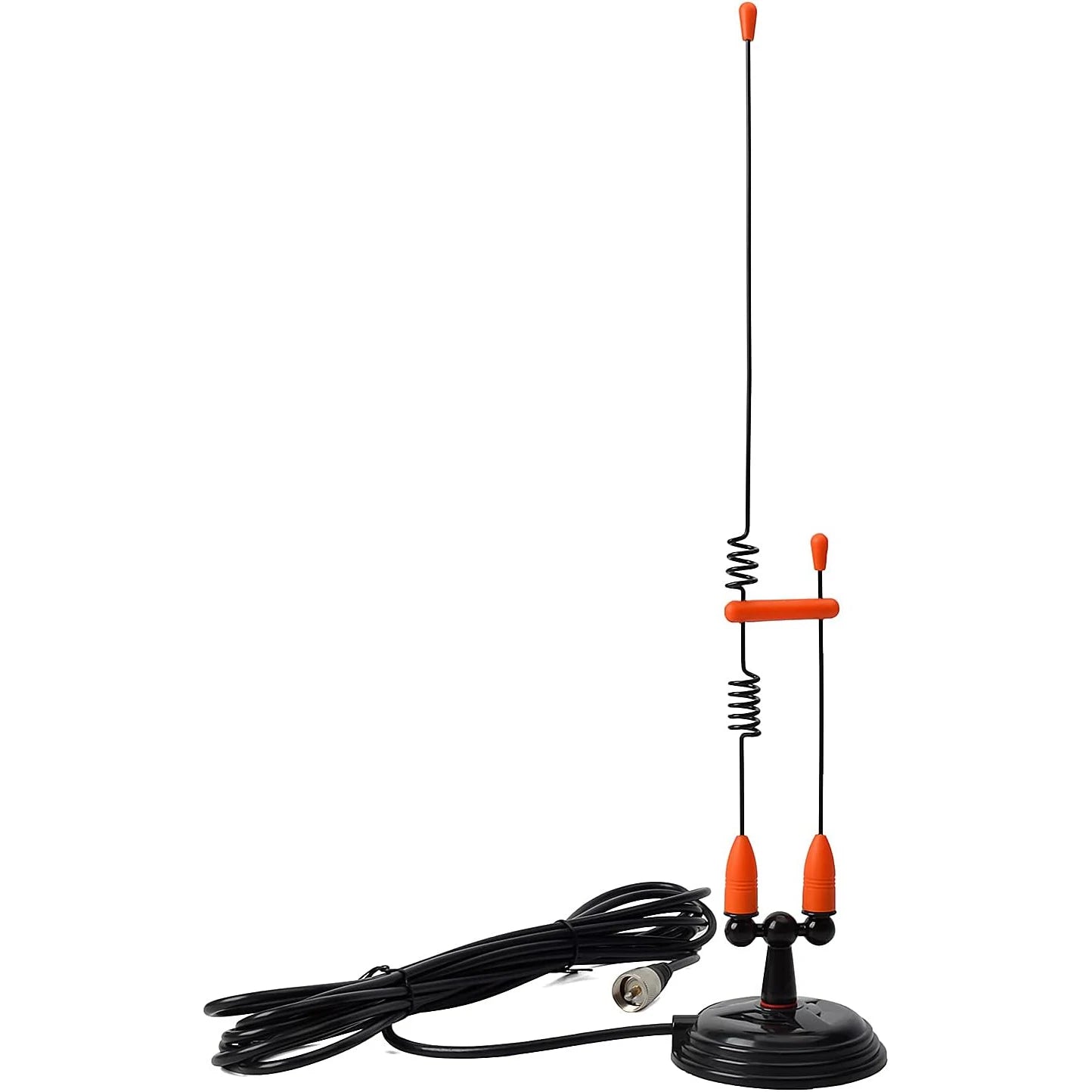Dual Band Magnetic Antenna | 2m VHF/UHF Base Whip with RG58 Coax & Mount 13ft