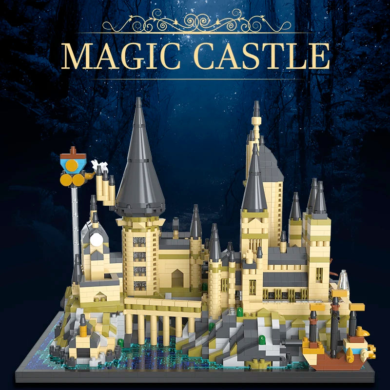 2700+pcs Wizardry Castle Micro Building Blocks Gothic Architecture DIY Model Toy Gift