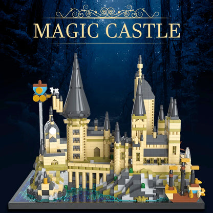 2700+pcs Wizardry Castle Micro Building Blocks Gothic Architecture DIY Model Toy Gift