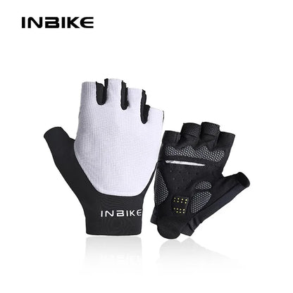 INBIKE Half Finger Cycling Gloves Padded Palm MTB Road Bike Summer Men