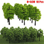 20Pcs Pine Trees Model 15cm Scenery for Scale Railway Layout Wargame Decor