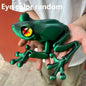 3D Printed Jointed Frog Figurine for Home Office Decor Articulated Poses