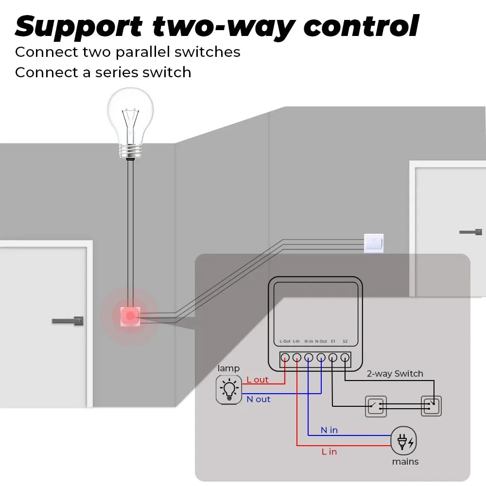 Smart Switch 16A Zigbee Relay Module Mini DIY for Alexa Google Home