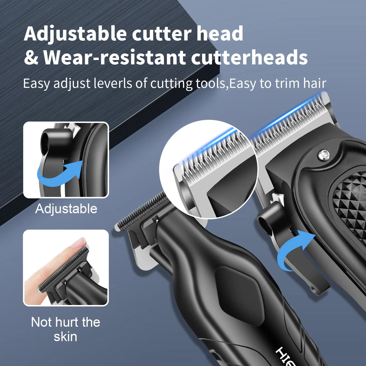 Professional Hair Clippers Cordless Trimmer for Men Beard Shaver Machine
