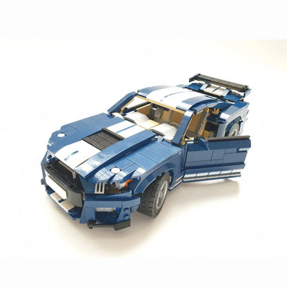 NEW Creative Expert MOC 10265 Mustangs Shelby GT500 Super Sports Cars Mustangs Building Blocks Set Fords Model DIY Bricks Toys-EXPROTAS