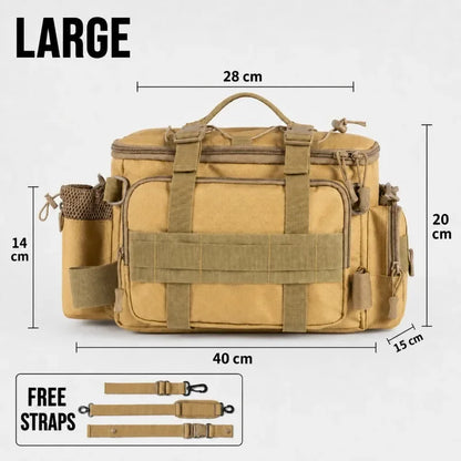 Fishing Tackle Bag Waterproof Shoulder Rod Storage Gear Outdoor 40cm
