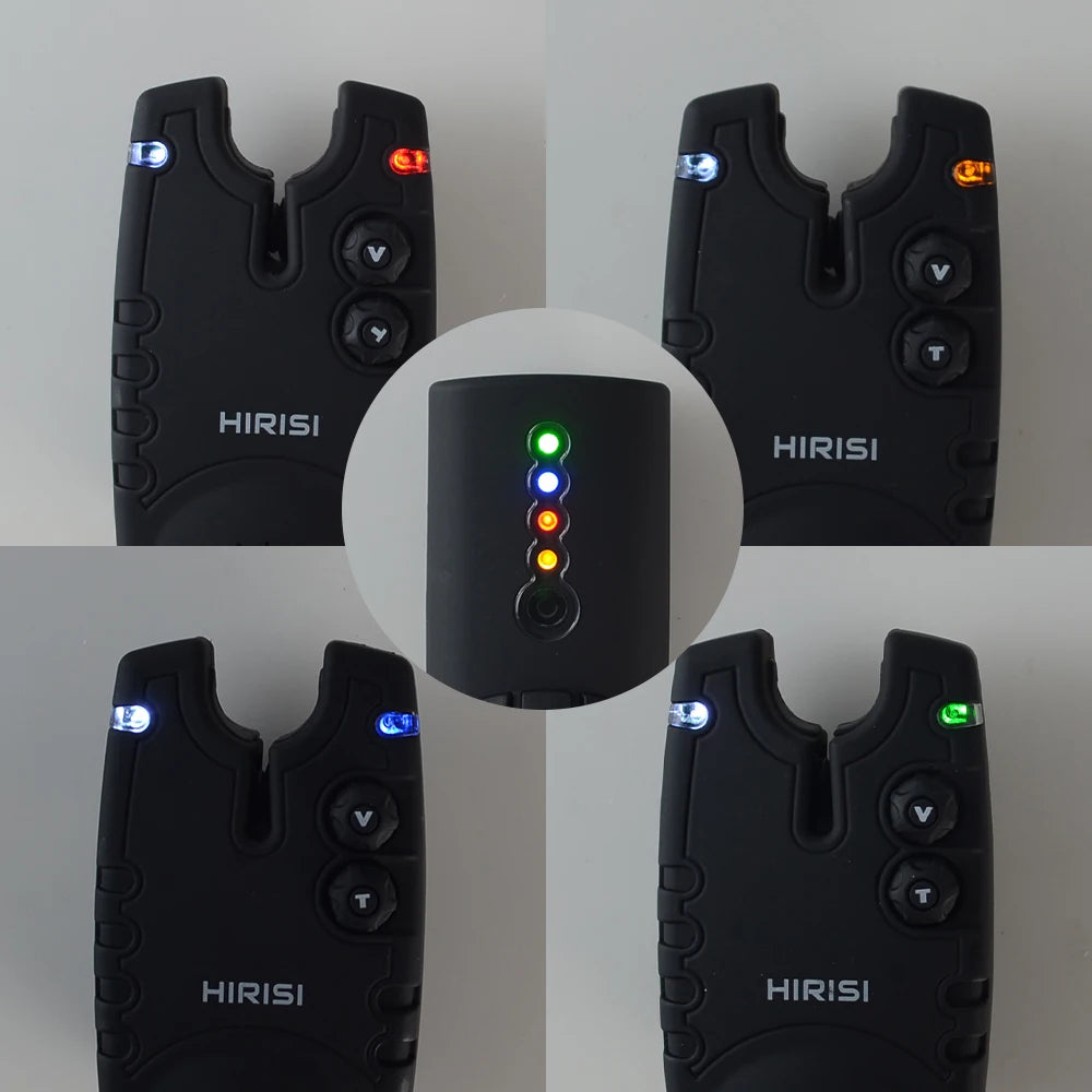 Wireless Carp Fishing Alarm Set 1+4 Waterproof Bite Indicator SQ-4 Kit