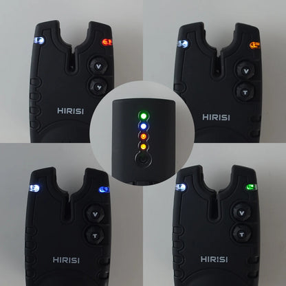 Wireless Carp Fishing Alarm Set 1+4 Waterproof Bite Indicator SQ-4 Kit