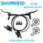 Shimano MT200 Hydraulic Disc Brake Set Front Left + Rear Right 145cm Hose