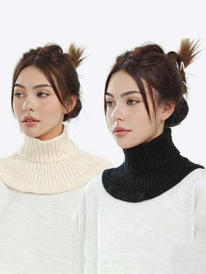 Fashion Warm Cover Cotton Turtleneck Collar for Women Neck Guard