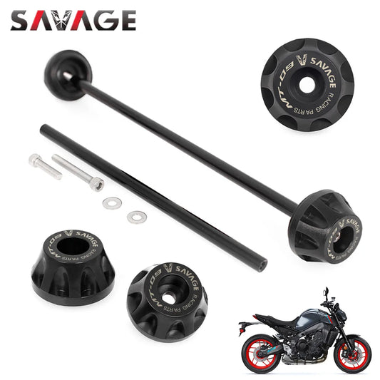 Front Rear Axle Crash Sliders for Yamaha MT-09 SP Tracer 900 9 GT FZ-09 FJ-09