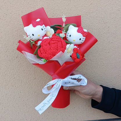 Pooh Bear Bouquet Plush Doll for Wedding Graduation Birthday Christmas