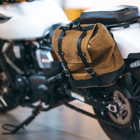 Vintage Motorcycle Side Bag Saddle Luggage for Harley Sportster XL883