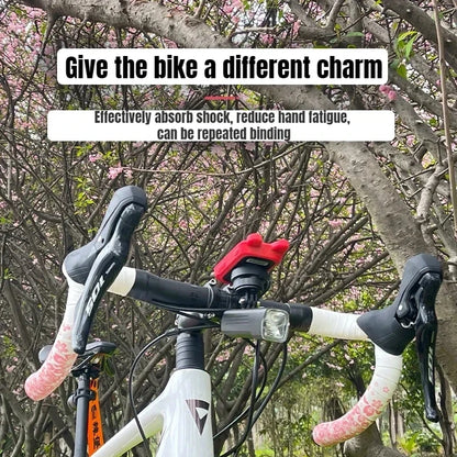 Sakura Pattern Bike Handlebar Tape Soft Road Gravel Bicycle Bar Wrap Grip