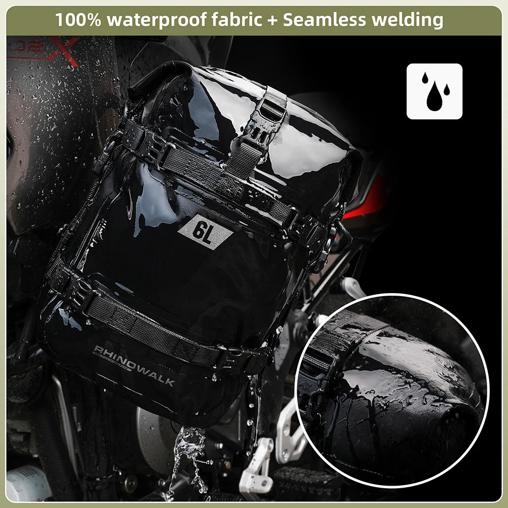 Rhinowalk 6L Waterproof Motorcycle Crash Bar Frame Tool Bag