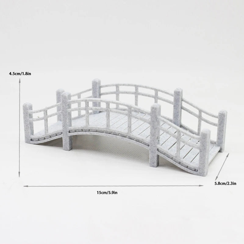 1PC Figurine Fairy Garden Miniature Bridge Ornament for Room Decoration