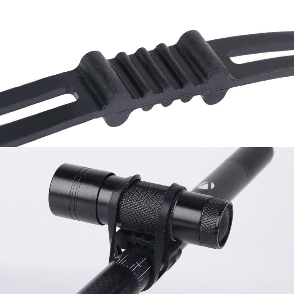 10pcs Bike Silicone Mount Band Rubber Strap for Headlight Taillight Lights