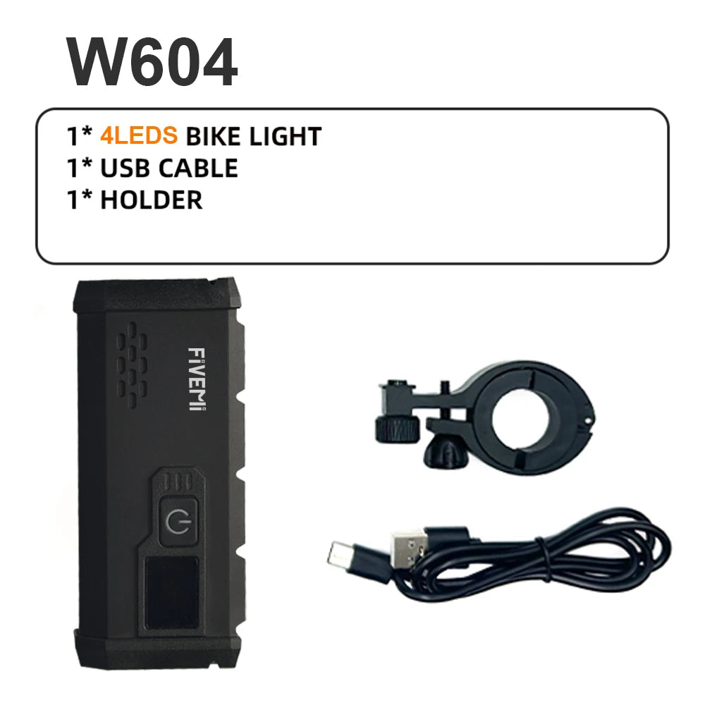 Bicycle Light Front 10000mAh Rechargeable Waterproof USB Lamp for Bikes