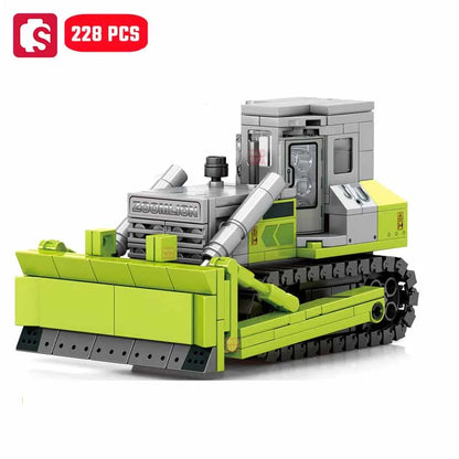 SEMBO Engineering Vehicle Building Blocks MOC Excavator Mixer Truck DIY Model Toy Gift