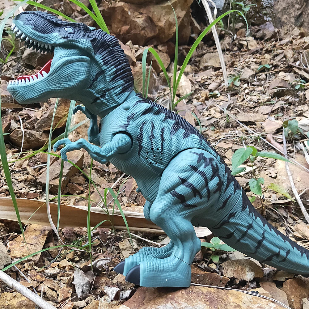 Electric Dinosaur Robot Walking Toy Lay Eggs Light Sound for Kids