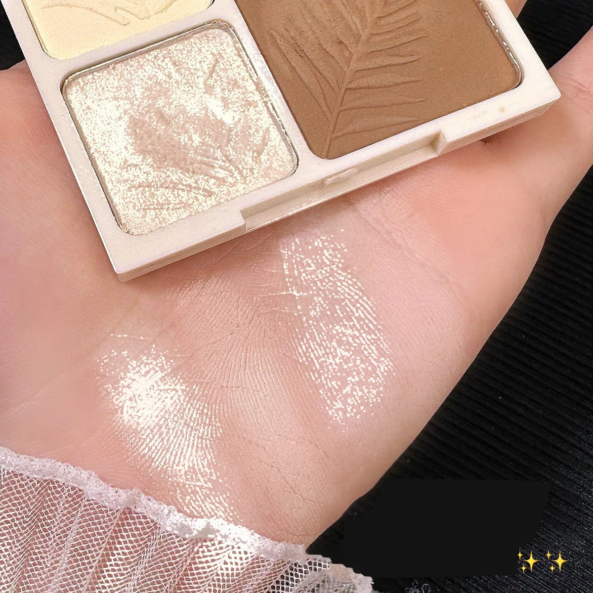 Highlighter Contour Bronzer Palette Makeup 4 Colors Matte Powder Face