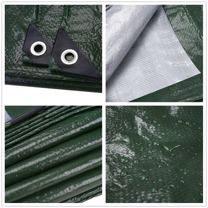 Waterproof Tarp Cover Heavy Duty Tarpaulin 3x3M Camping Ground Sheet