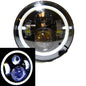 7" LED Headlight w/ DRL Angel Eyes for Harley Honda Yamaha Jeep H4