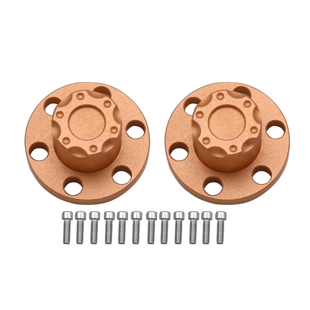 1/10 RC Crawler Metal Wheel Center Dust Caps 6-Hole for 1.9" & 2.2" Wheels - EXPROTAS
