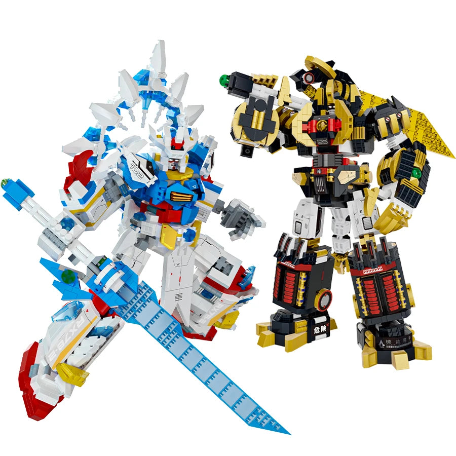 Cool Mecha Building Blocks Action Figures for Boys Gifts