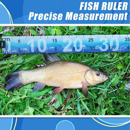 1Pcs Waterproof Fishing Measuring Tape Ruler 90cm Foldable Sticker