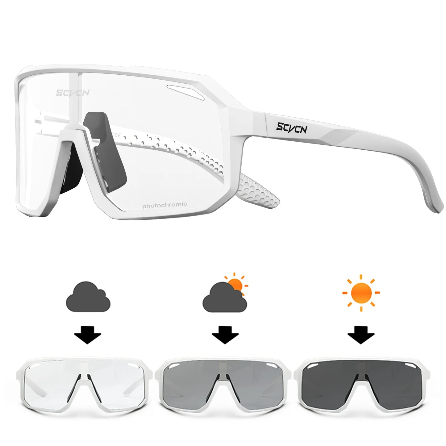 Mtb Cycling Sunglasses Photochromic Goggles UV400 Sports Bike Eyewear