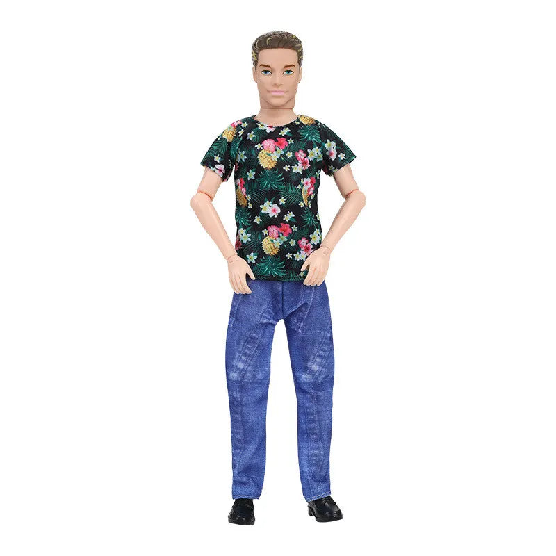 30cm Fashion Ken Doll 1/6 Movable Joints Clothes Suit Dress-Up Toy