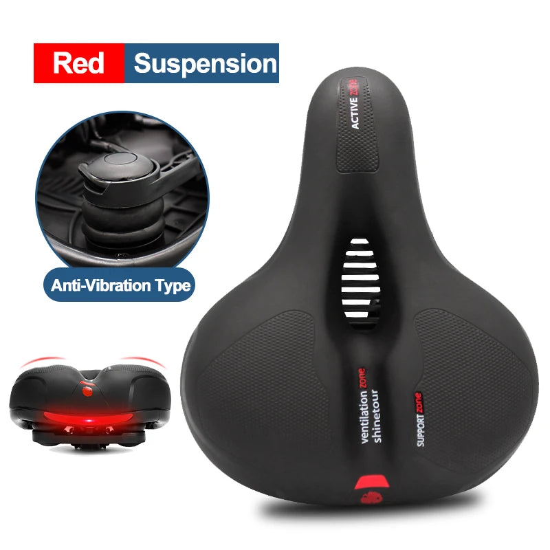 Comfort Bike Saddle Hollow Breathable Shockproof Seat for MTB Road Men/Women