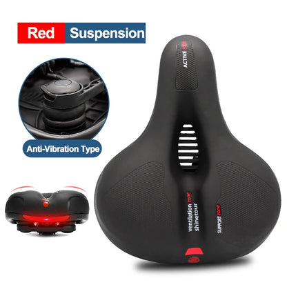 Comfort Bike Saddle Hollow Breathable Shockproof Seat for MTB Road Men/Women