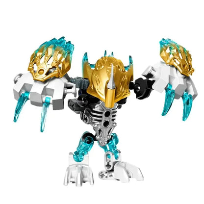 Superheroes Bionicle Golden Mask Robot Mecha Building Blocks Bricks Boys Toys