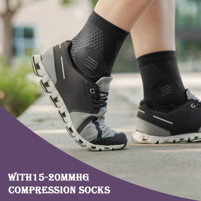 1 Pair Ankle Compression Socks Arch Support Open Toe Foot Sleeves