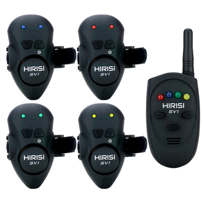 Hirisi SV1 Carp Fishing Bite Alarm Set Luminous Bite Indicator Portable Case