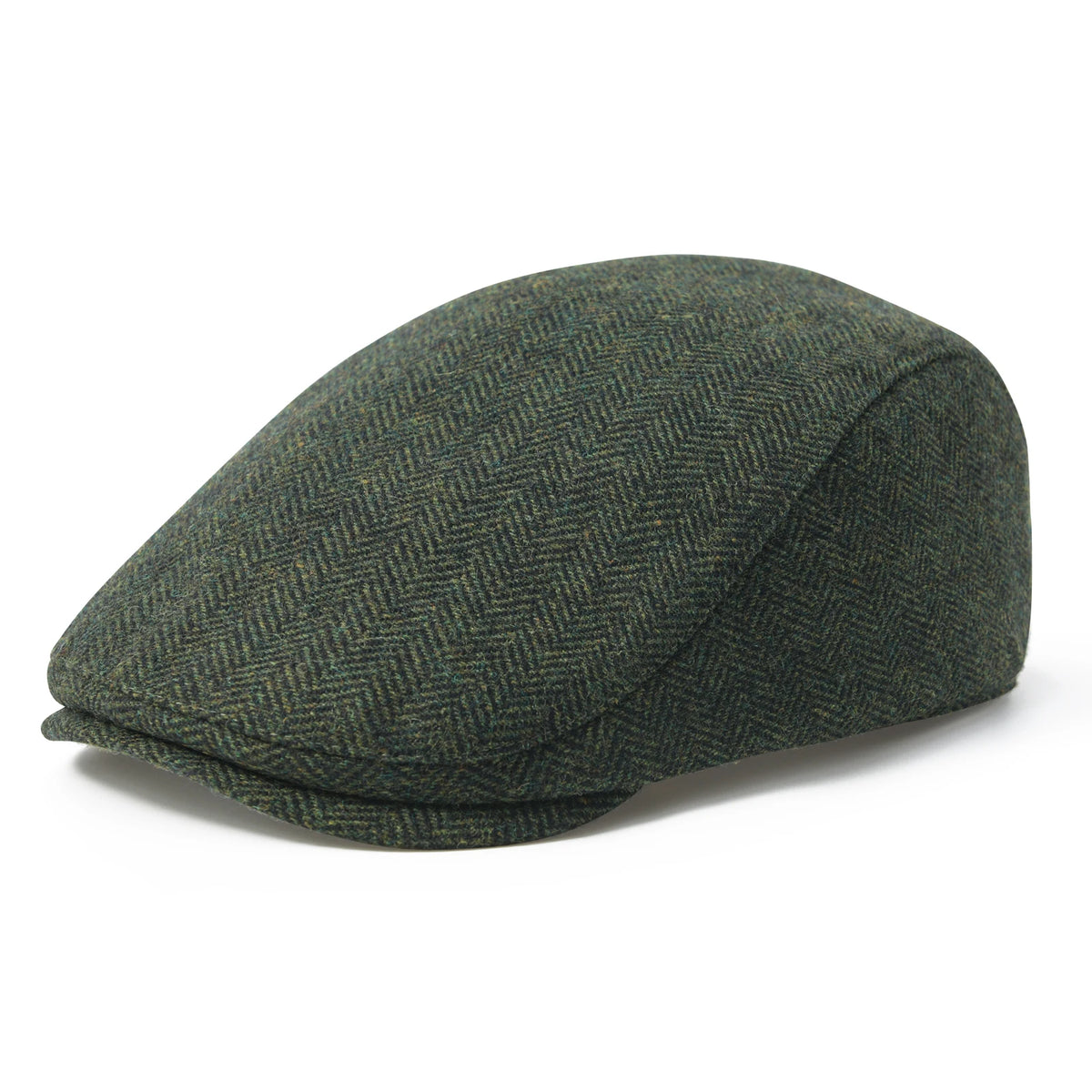 Men's Herringbone Newsboy Hat Wool Blend Flat Cap Gatsby Style