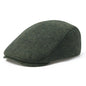Men's Herringbone Newsboy Hat Wool Blend Flat Cap Gatsby Style