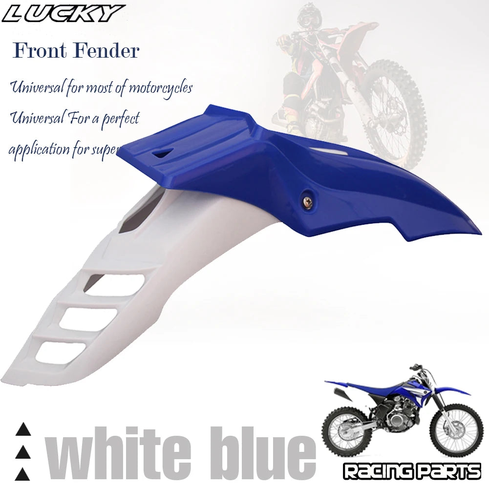 Universal Supermoto Motocross Front Fender Black Mudguard For Honda Yamaha Suzuki Kawasaki DRZ RMZ XT TW Dirt Bike