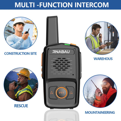Mini Walkie Talkie UHF 16 Channels Two-Way Radio Long Range 5W MT-N1